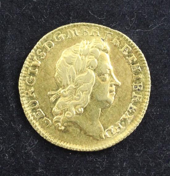 A George I gold half guinea, 1727,